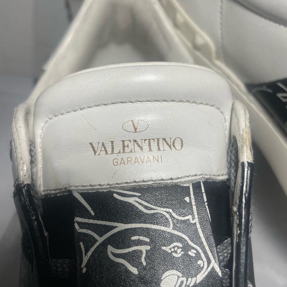VALENTINO GARAVANI Mens rockstud low cut open laceless leather Snearkers - Picture 9 of 15